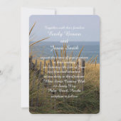 Strandzaun in den Sanddünen Einladung (Vorderseite)