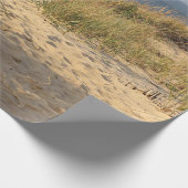 Strandzaun in den Sanddünen Geschenkpapier (Ecke)