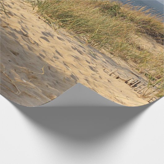Strandzaun in den Sanddünen Geschenkpapier (Ecke)