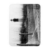 Strandzäune und Leuchtturm Magnet (Vertikal)