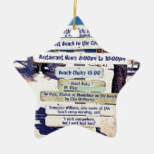 Strandzeichen Key West Florida Keramikornament (Vorne)