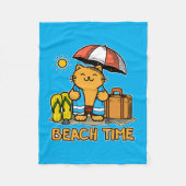 Strandzeit 1 fleecedecke (Vorderseite)