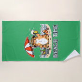 Strandzeit 2 strandtuch (Vorderseite)