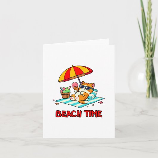 Strandzeit 3 dankeskarte (Vorderseite)