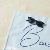 Strandzeit Blaues Strandtuch (Beispiel)