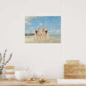 Strandzeit Poster (Küche)