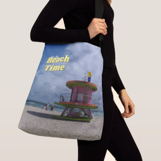 Strandzeit (Text anpassbar) Tragetaschen Mit Langen Trägern