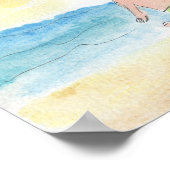 Strandzeit - Unser glücklicher Ort Poster (Ecke)