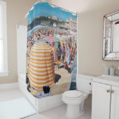 Strandzelte, Biarritz Duschvorhang (Beispiel)