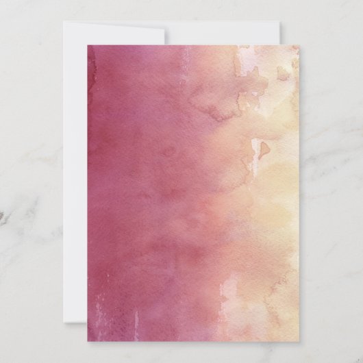 Strandziel der tropischen Liebe Save The Date (Rückseite)