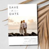 Strandziel Elegantes Foto Hochzeit Save The Date