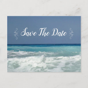 Strandziel Moderne Save the Date Postkarten