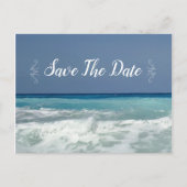 Strandziel Moderne Save the Date Postkarten (Vorderseite)