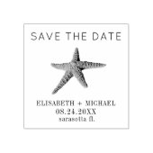 Strandziel Seesterne Hochzeit speichern das Datum Gummistempel (Prägung)