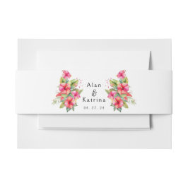 Strandziel tropischer Hibiskus Einladungsbanderole