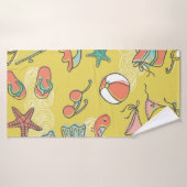 Strandzubehör. nahtloses Muster Badehandtuch (Badehandtuch)