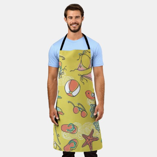 Strandzubehör. nahtloses Muster Schürze (Getragen)