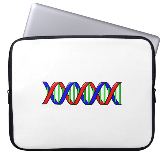 Strang der Wissenschafts-DNS Laptopschutzhülle (Vorderseite)