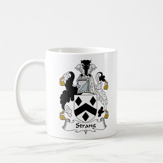 Strang Familienwappen Kaffeetasse (Links)