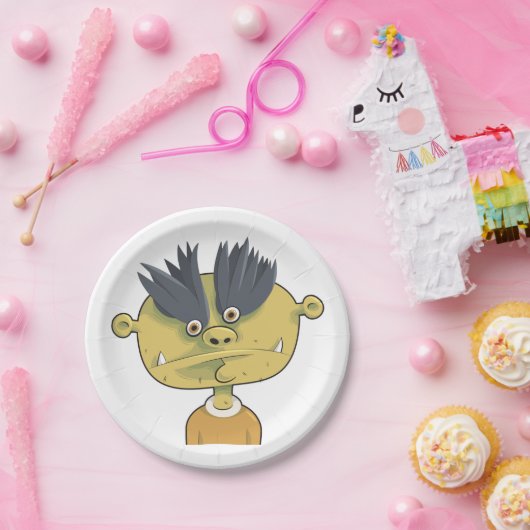 Strange Alien Person Pappteller (Party)