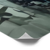 Strange bizarre person portrait | AI Art Poster (Ecke)