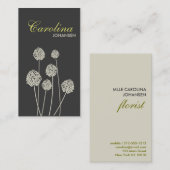 STRANGE-BLUME TAN/GRAY-Visitenkarte Visitenkarte (Vorne/Hinten)