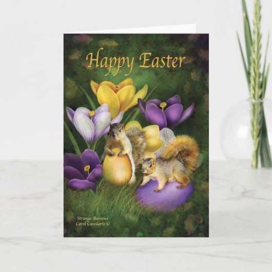 Strange Bunnies Card Feiertagskarte (Vorderseite)