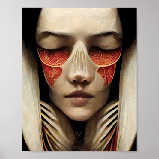 Strange Face 2 Surreal Art Poster (Vorne)