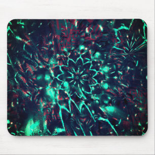 Strange flower lost in debris forest  mousepad