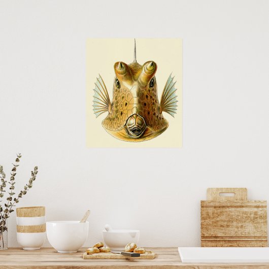 Strange Horned Fish Poster (Küche)