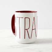 "STRANGE" KAFFEE-TASSE TASSE (Vorderseite Links)