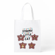 Strange Little Cat - Cute Cats in Flower Design