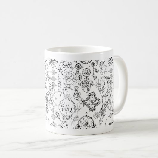 Strange Magic Circle Sigil Chaos Magic Witchcraf Kaffeetasse (VorderseiteRechts)