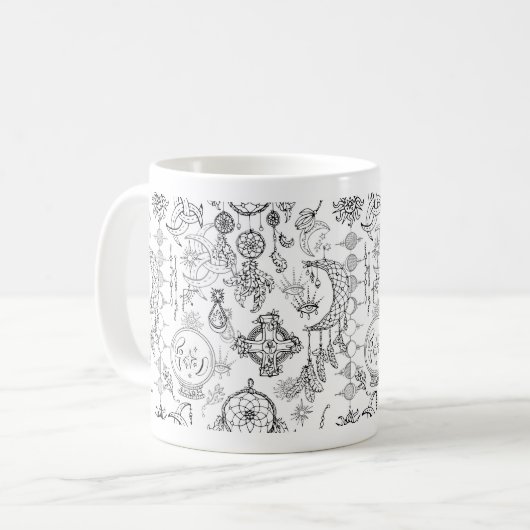 Strange Magic Circle Sigil Chaos Magic Witchcraf Kaffeetasse (Vorderseite Links)