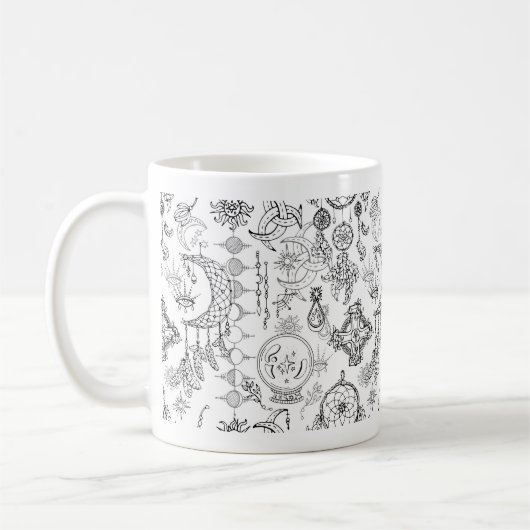 Strange Magic Circle Sigil Chaos Magic Witchcraf Kaffeetasse (Links)