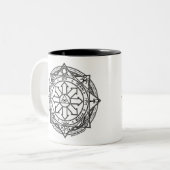 Strange Magic Circle Sigil Chaos Magic Witchcraf Zweifarbige Tasse (Vorderseite Links)