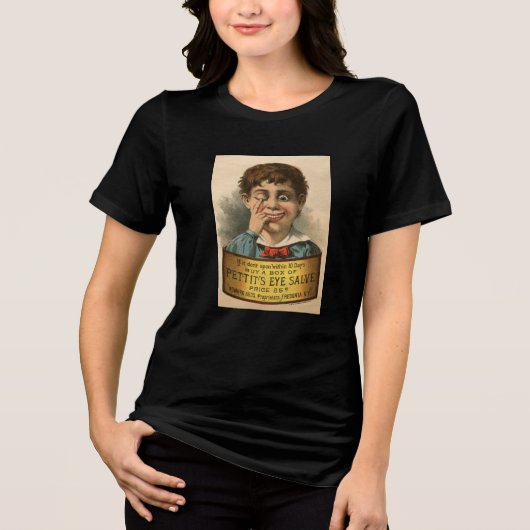 Strange Oddball Funny Vintage Ad Tri-Blend Shirt (Vorderseite)
