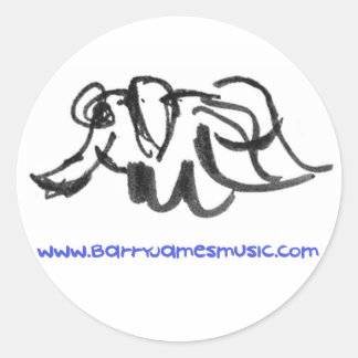 Strange Slumber - Chalk Elephant Runder Aufkleber