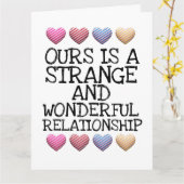 STRANGE UND WUNDERSCHÖNE BEZIEHUNGEN GIANT ROMANCE KARTE (Gelbe Blume)