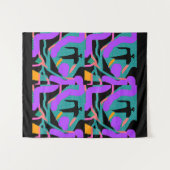 STRANGE VÖGEL WANDTEPPICH (Vorderseite (Horizontal))