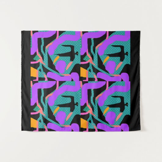 STRANGE VÖGEL WANDTEPPICH (Vorderseite (Horizontal))