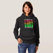 Strange Weird Friends Humorous Odd Checkerboard Re Hoodie (Vorne ganz)