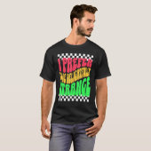 Strange Weird Friends Humorous Odd Checkerboard Re T-Shirt (Vorne ganz)