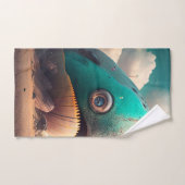 Strange Whale Badhandtuch Set (Handtuch)