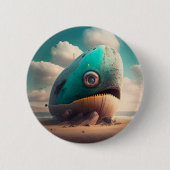 Strange Whale Button (Vorderseite)