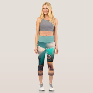 Strange Whale Capri Leggings