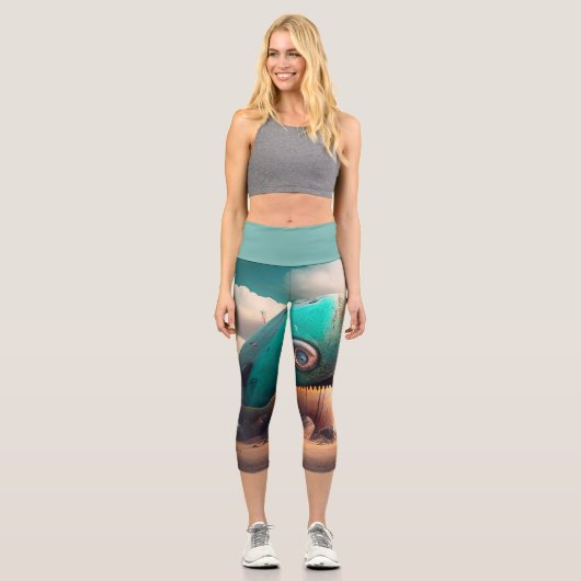 Strange Whale Capri Leggings (Vorderseite)