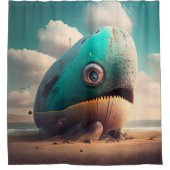 Strange Whale Duschvorhang (Vorderseite)