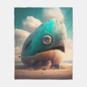 Strange Whale Fleecedecke (Vorderseite)