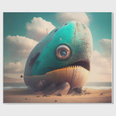 Strange Whale Geschenkpapier (Flach)